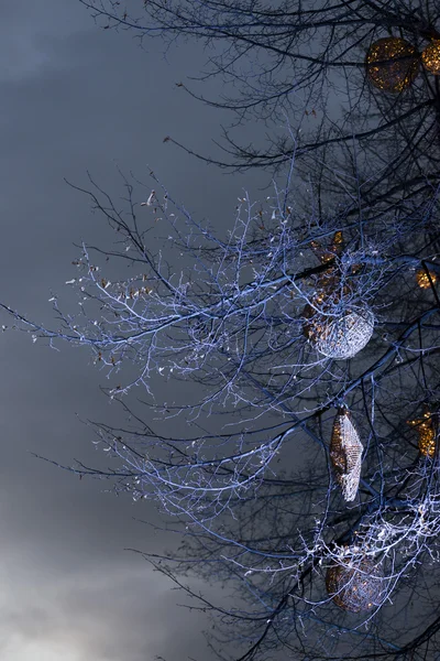 Vánoční osvětlení ulic — Stock fotografie