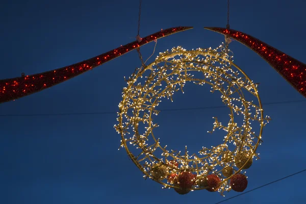 Christmas streets lights — Stock Photo, Image