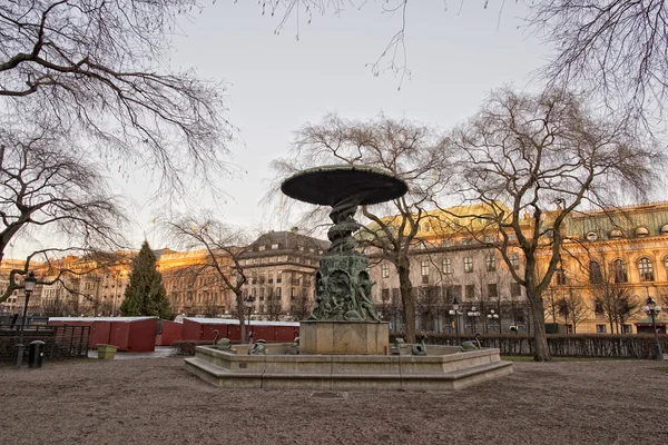 Stockholm Visa på blå himmel bakgrund — Stockfoto