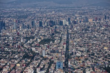 mexico city aerial clipart