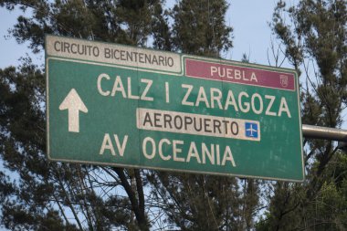 Mexico city Havaalanı trafik işareti