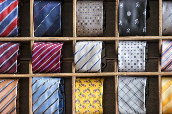 Silk tie on display — Stock Photo, Image