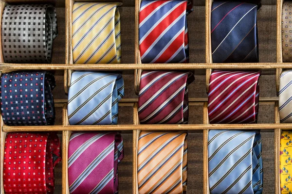 Silk tie on display — Stock Photo, Image