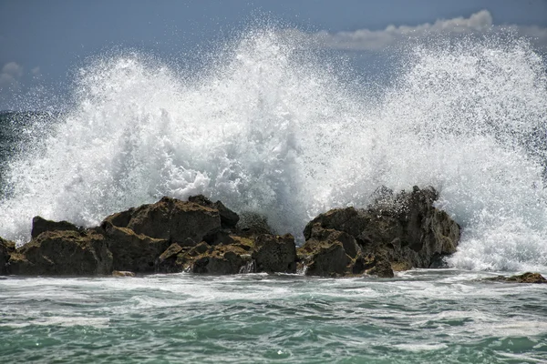 Stille Oceaan golven op de oever — Stockfoto