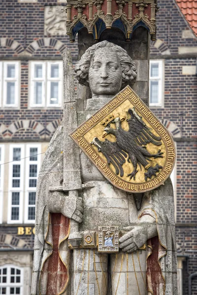 Posąg Rolanda w Bremie — Zdjęcie stockowe