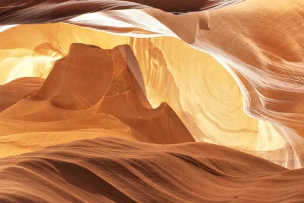 Antelope Canyon view with light rays — Stock Photo, Image