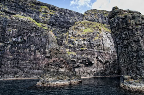 Lejano Oer Danmark Vestmanna Cliffs Panorama —  Fotos de Stock