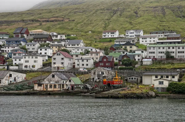 Weit oer dänemark kleines dorf panorama — Stockfoto