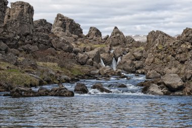 pingvellir İzlanda toprak kırığı peyzaj