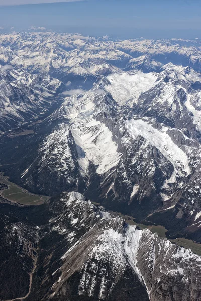 Vista aerea Alpi — Foto Stock