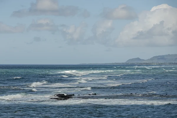 Waves on Hawaii beach panorama — Stock Photo, Image