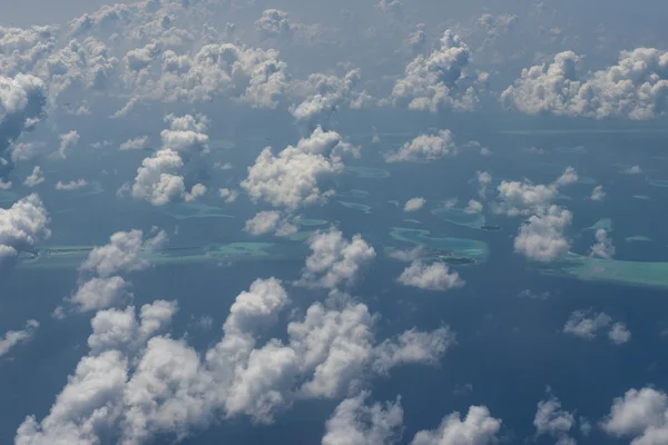 Maldives aerial view landscape — Stock Photo, Image