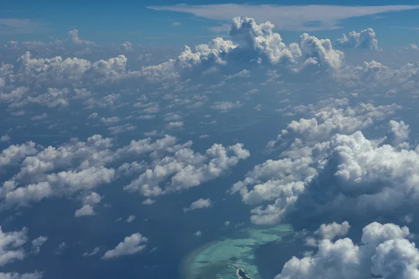 Maldivas vista aérea paisagem — Fotografia de Stock