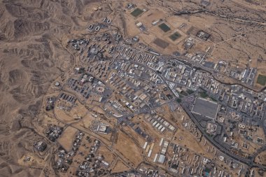 muscat arabic town aerial view landcape clipart
