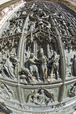 Milan 2005 Fuarı sermaye Katedrali kapı detay