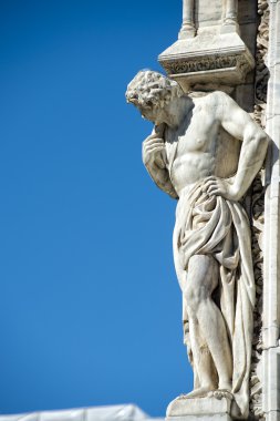 Milan 2005 Fuarı sermaye Katedrali heykel Detay