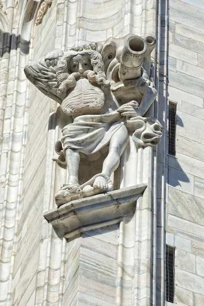 Milan 2005 Expo capital Cathedral statue detail — Stock Photo, Image