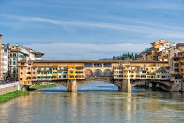 Floransa ponte vecchio gün batımı görünümü