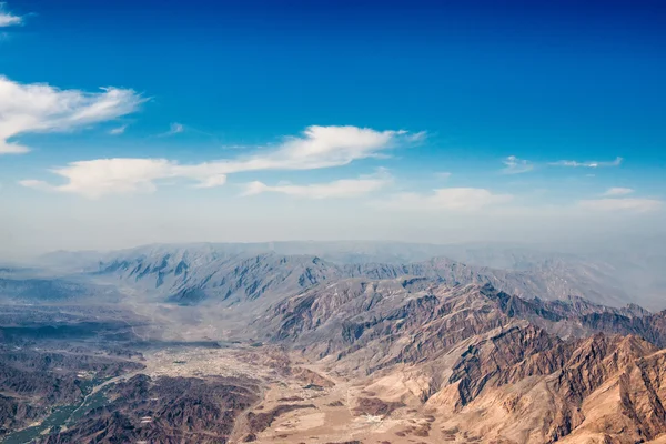 Oman mountains aerial view landscape — Stock Photo, Image