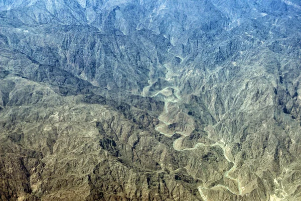 Oman mountains aerial view landscape — Stock Photo, Image