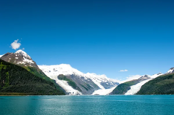 Alaska prince william sound gletscherblick lizenzfreie Stockbilder