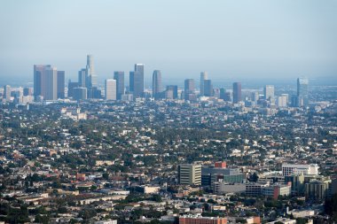 Los angeles görünümünden Mulholland Çıkmazı