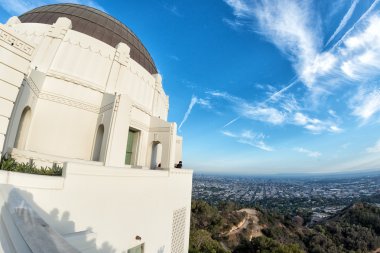 Los angeles gece görünümünden Gözlemevi