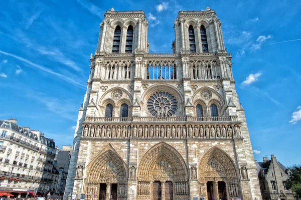 ノートルダム大聖堂パリの彫像とガーゴイル — ストック写真
