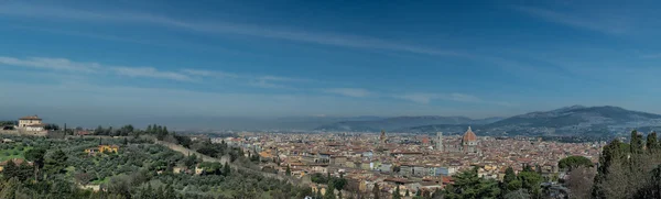 Florence enorme Luchtfoto uitzicht Cityscape landschap — Stockfoto