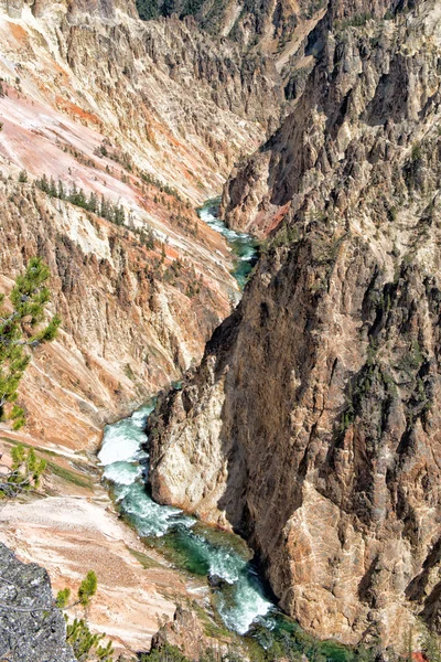 Yellowstone Canyon view with fall and river — Stock Photo, Image