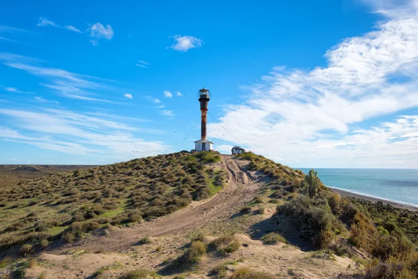 Патагония пейзаж маяка на полуострове Вальдес — стоковое фото