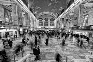 NEW YORK - USA - 11 DECEMBER 2011  Grand Central station full of people  clipart