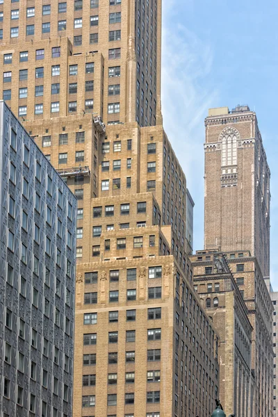 Detalles del rascacielos de hierro y vidrio Manhattan — Foto de Stock