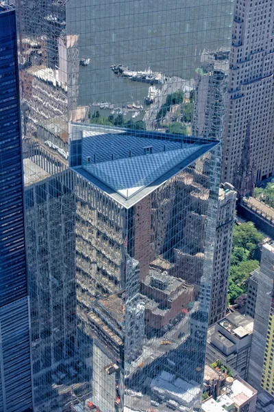 NOVA IORQUE - EUA - 13 DE JUNHO DE 2015 vista aérea de Manhattan da torre da liberdade — Fotografia de Stock