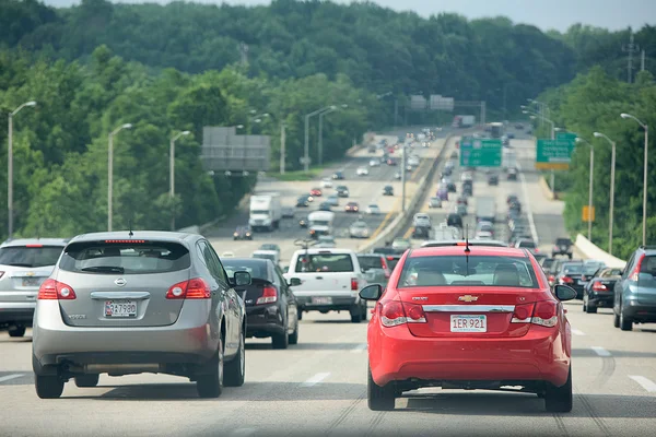 WASHINGTON, USA JUNE, 22 2015 congested highway — Stock Photo, Image