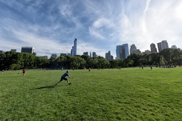 New York - ABD - 14 Haziran 2015 insanlar güneşli Pazar günü central Park'ta — Stok fotoğraf