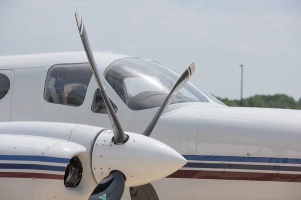 Old airplane iron propeller detail — Stock Photo, Image