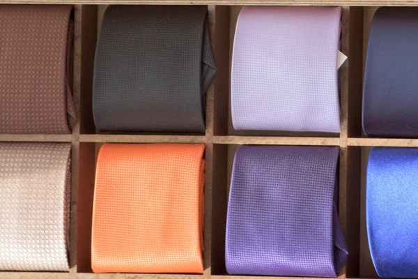 Corbata de seda italiana en exhibición — Foto de Stock