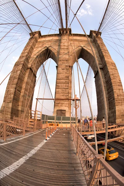 Manhattan ponte cabos detalhe close up — Fotografia de Stock