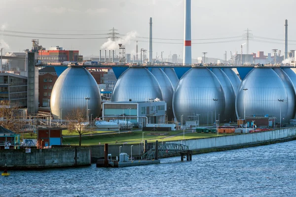 Zakład odsalania wody w porcie hamburg — Zdjęcie stockowe