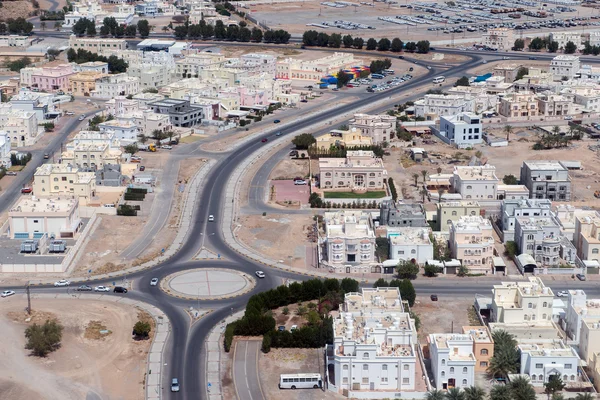 Muscat ciudad árabe vista aérea paisaje terrestre — Foto de Stock
