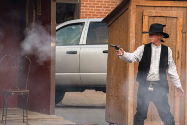 Cody - ABD - 21 Ağustos 2012 - Buffalo Bill silahlı çatışma Irma Hotel