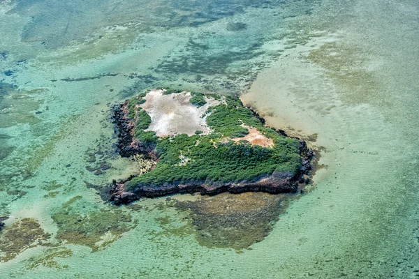 Vista aérea salina en la bahía de tiburones Australia — Foto de Stock