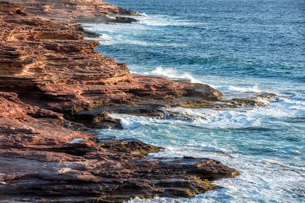 Kalbarri Batavia acantilados de la costa en el océano —  Fotos de Stock