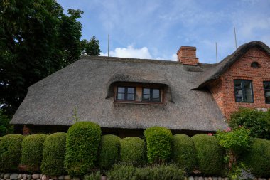 Almanya 'nın Sylt Adası' ndaki Frizyalıların çatı katı.