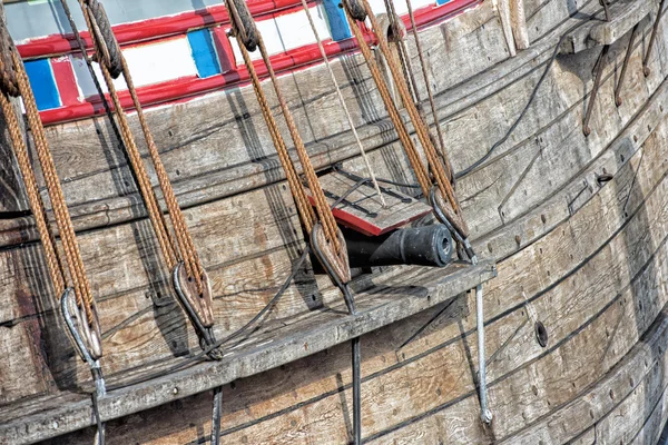 Vecchia nave vela nave dettaglio — Foto Stock