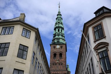 Ünlü Nikolaj Kunsthal Kulesi Kopenhag, Danimarka