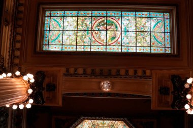 BUENOS AIRES, ARGENTINA - 15 Ocak 2026 - Tteatro Colon Buenos tiyatrosu iç görünüş detayları