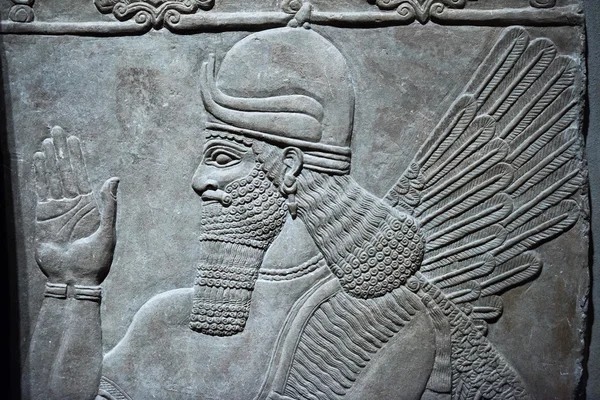 Antike Babylonien und assyria bas relief — Stockfoto