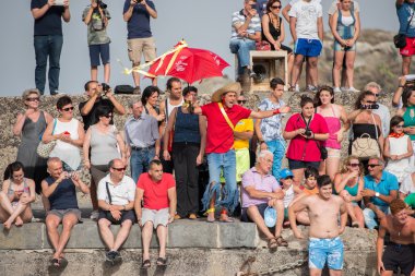 Aci Trezza, İtalya - Haziran, 24 2014 - San Giovanni geleneksel geçit kutlama